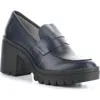 Fly London Toky Platform Penny Loafer In Black