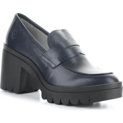 Fly London Toky Platform Penny Loafer