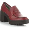 Fly London Toky Platform Penny Loafer In Burgundy