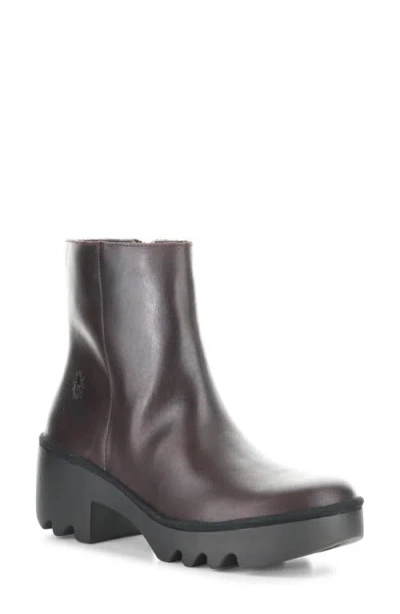 Fly London Toor Platform Bootie In Brown
