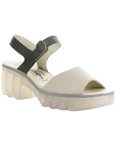 Fly London Tull Leather Sandal In Neutral