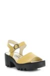 Fly London Tull Platform Sandal In Bumblebee Mousse