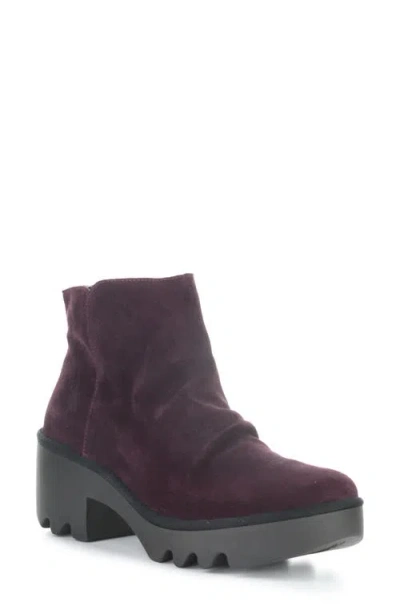 Fly London Tulp Lug Sole Platform Bootie In Purple