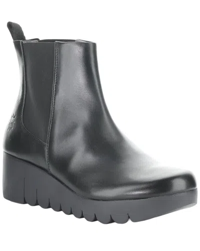 Fly London Vaze Leather Boot In Black