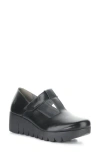 Fly London Veka T-strap Platform Wedge Pump In Black