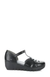 Fly London Velt Platform Wedge Fisherman Sandal In Black
