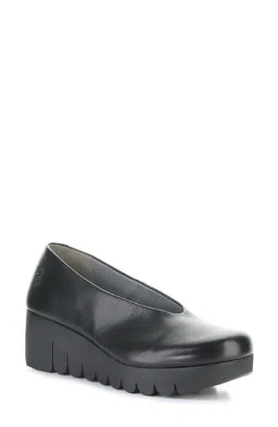 Fly London Voly200fly Wedge Pump In Black