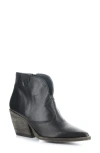 Fly London Waxi Pointed Toe Western Boot In Black Velvet