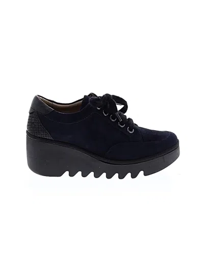 Pre-owned Fly London Wedges In Blue
