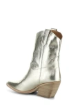 Fly London Wofy Pointed Toe Western Boot In Silver