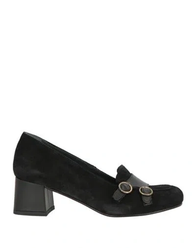 Fly London Woman Loafers Black Size 8 Leather