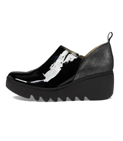 Fly London Women's Beli Zip Up Ankle Boots In Black Silver