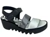 Fly London Women's Bexy Platform Wedge In Silver/mult In Multi