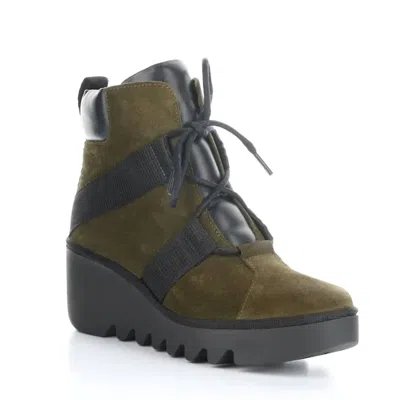 Fly London Women's Blom460 Boots In Sludge/black