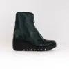 Fly London Boce Wedge Bootie In Green