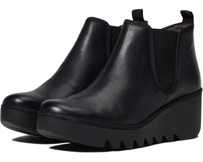 Pre-owned Fly London Women's Byne349fly Chelsea Ankle Boots In Black
