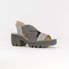 FLY LONDON WOMEN'S CROSSOVER SANDAL IN SILVER