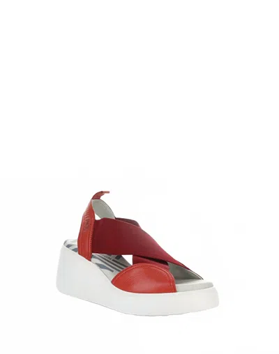Fly London Women's Daif Sandals In Devil Red In Multi