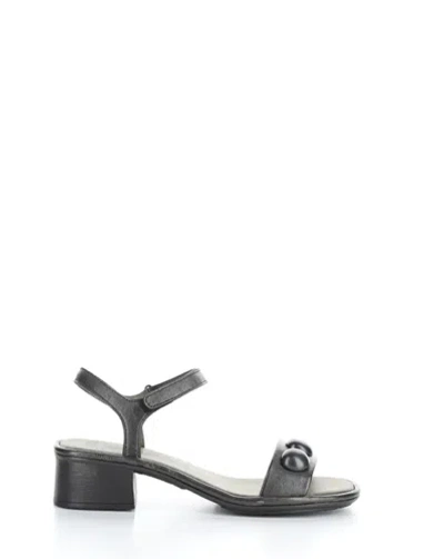 Pre-owned Fly London Women's Exie487fly Black Sandal In Black (leather)
