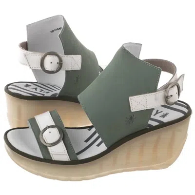 Fly London Women's Jeno Sandal In Jade In Green