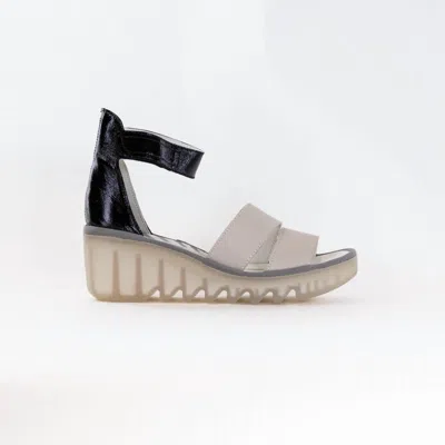 Fly London Women's Strappy Sandals In Cloud/black In Multi