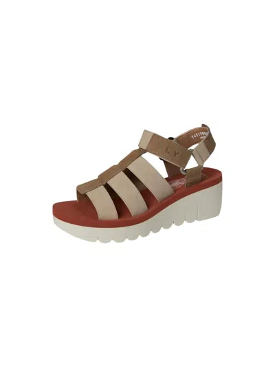 Fly London Yoji Suede Sandal In Green