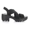 Fly London Taji Platform Slingback Sandal In Black