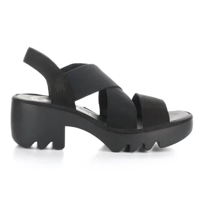 FLY LONDON WOMEN'S TAJI 502 SANDALS IN BLACK