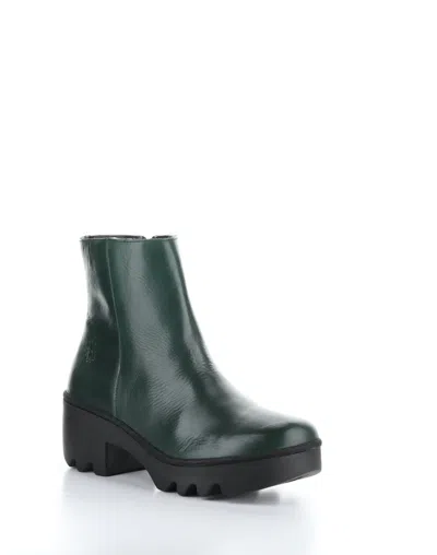 Pre-owned Fly London Women's Toor513fly Zip Up Ankle Boot In Petrol