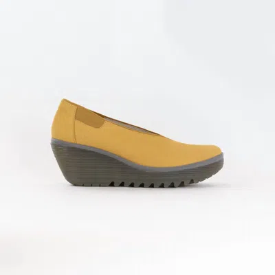Fly London Women's Wedge Heeled Shoes In Bumblebee In Multi
