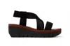 Fly London Women's Yabi922fly Green Rose Gold Cupido Leather Sandals Espadrille Platform Wedges In Multi