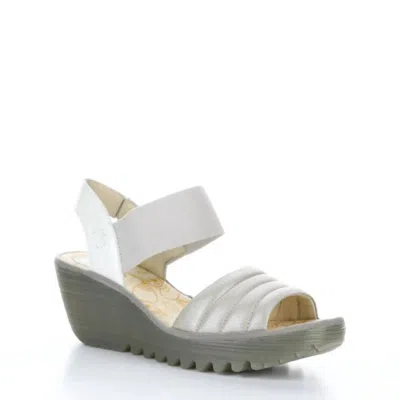 Fly London Women's Yiko Wedge Heels In Silver