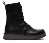 Fly London Womens Black Rami043 Casual Leather Lace-up Ankle Dress Boots In Black