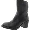 FLY LONDON WOMENS ZIPPER LEATHER MID-CALF BOOTS
