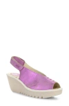 Fly London Yeay Peep Toe Sandal In 013 Pink