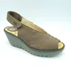 Fly London Yeay Wedge In Khaki In Green