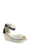 Fly London Yelu Platform Wedge Sandal In Multi