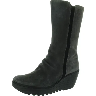 Fly London Yemy408fly Womens Zipper Suede Mid-calf Boots