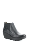 Fly London Yofi Wedge Chelsea Boot In Black Dublin