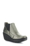 Fly London Yofi Wedge Chelsea Boot In Graphite Dublin