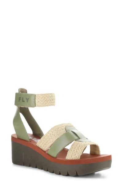 Fly London Yory Ankle Strap Sandal In Gray