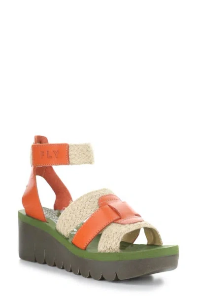 Fly London Yory Ankle Strap Sandal In Multi