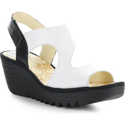 Fly London Yox Slingback Platform Wedge Sandal