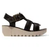 Fly London Yudd236fly - Women's Wedge Heel Leather Sandals