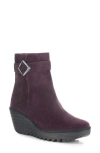 Fly London Yuji Wedge Bootie In Brown
