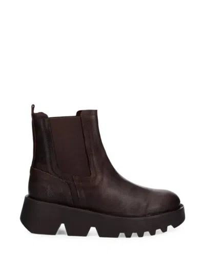 Fly London Zufy502fly Leather Chelsea Boots In Brown