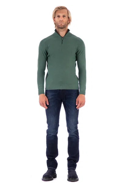 Fly3 Half Zip Reversible Sweater In Green