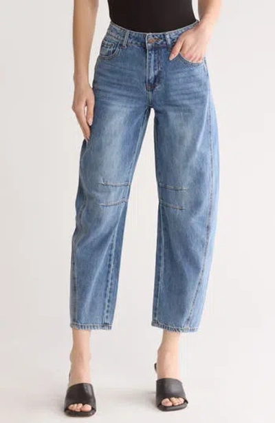 Flying Angel Barrel Nonstretch Denim Jeans In Blue