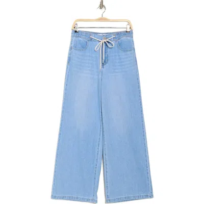 Flying Angel Drawstring Palazzo Jeans