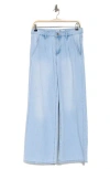 Flying Angel Pleated Wide Leg Jeans